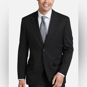Pronto Uomo Couture Black Wool/Silk/Cashmere Suit Coat, size 46 Short